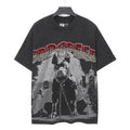 Godspeed Dog Graphic Distressed Sleeve T-Shirt