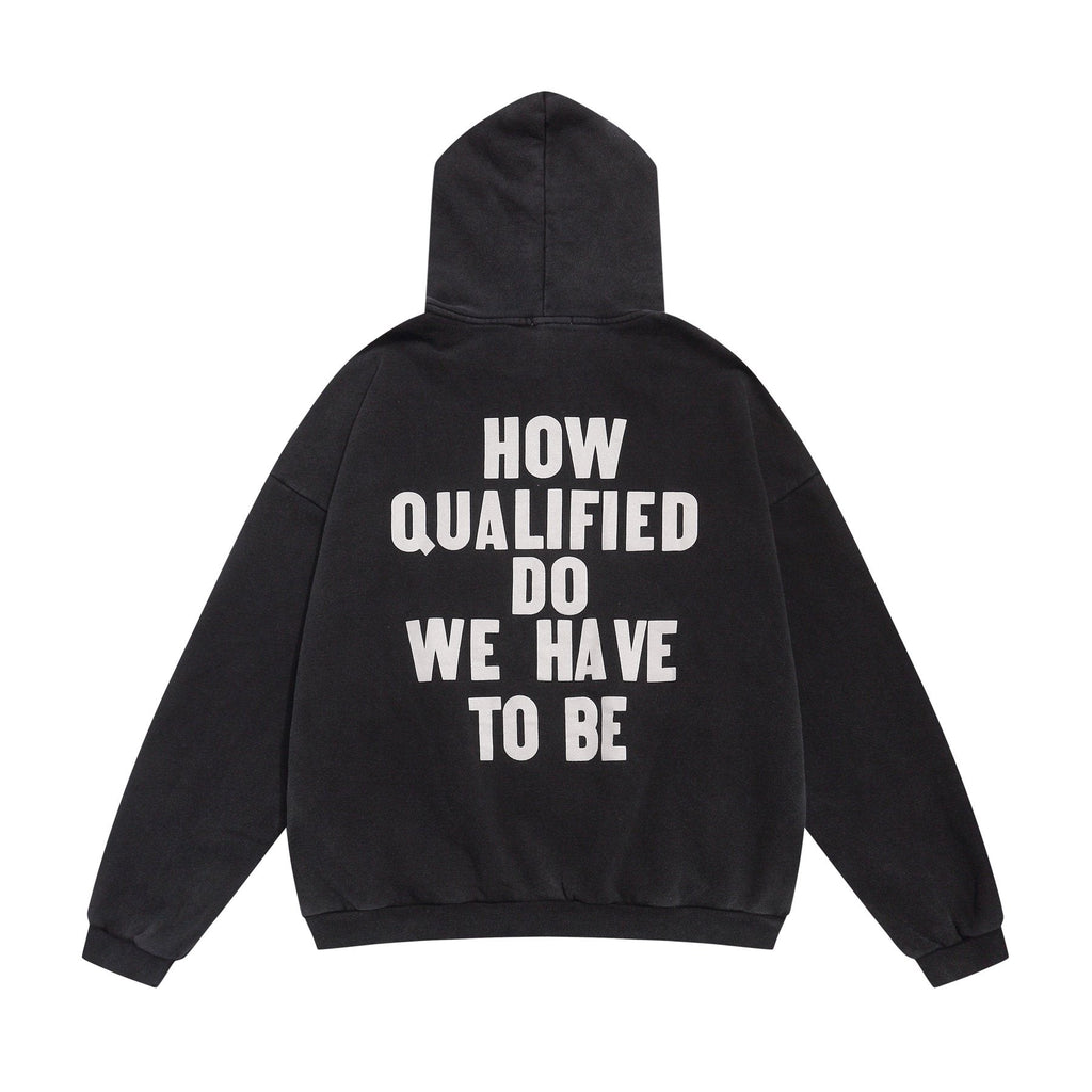 Fear of God Black Text Graphic Pullover Hoodie
