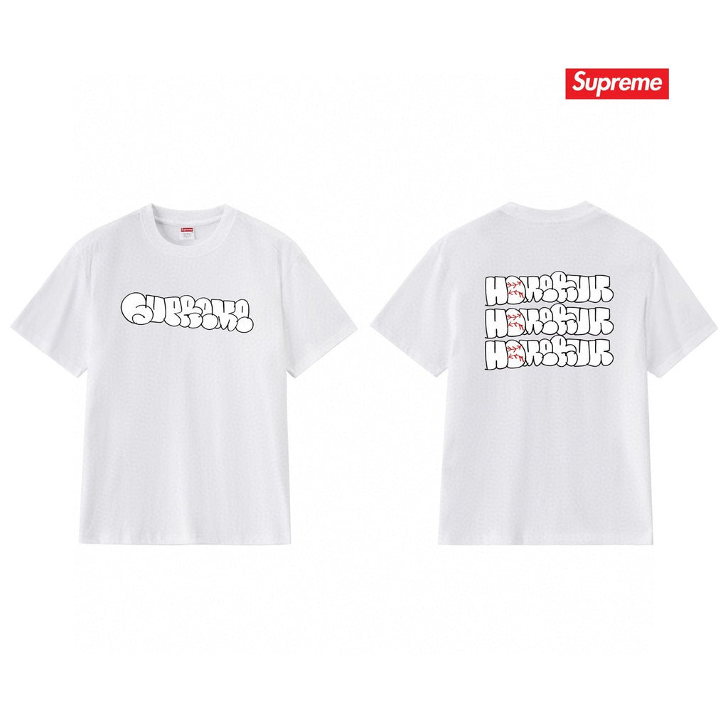 Supreme Homerun Baseball-Stitch Graphic T-Shirt