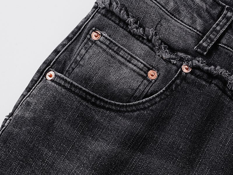Purple Brand Washed Black Flare Jeans