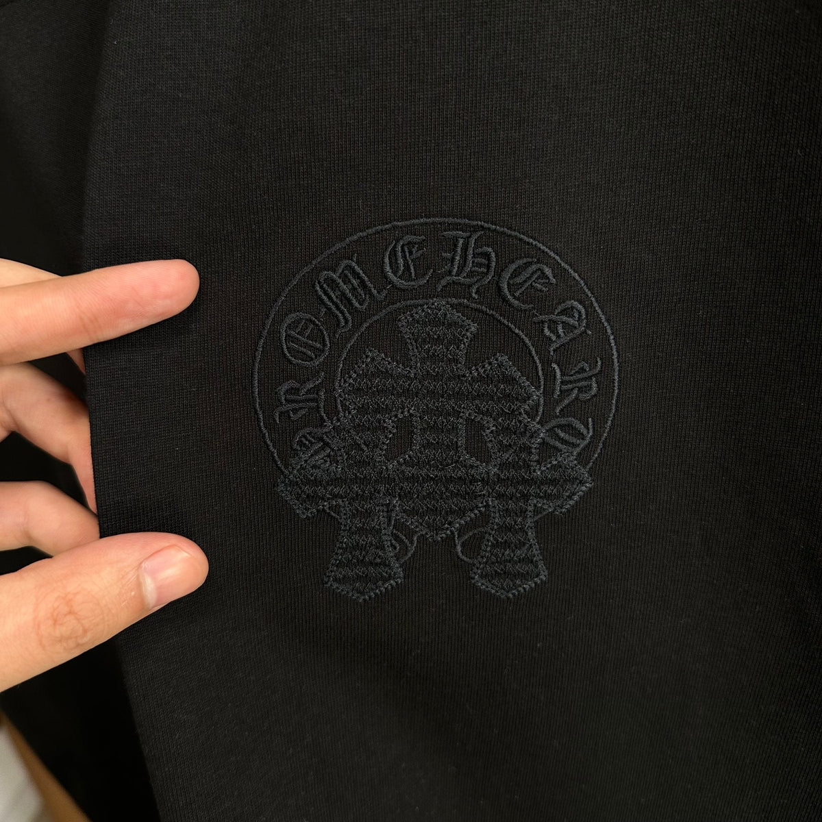 Chrome Hearts Rhinestone Slogan Graphic T-Shirt
