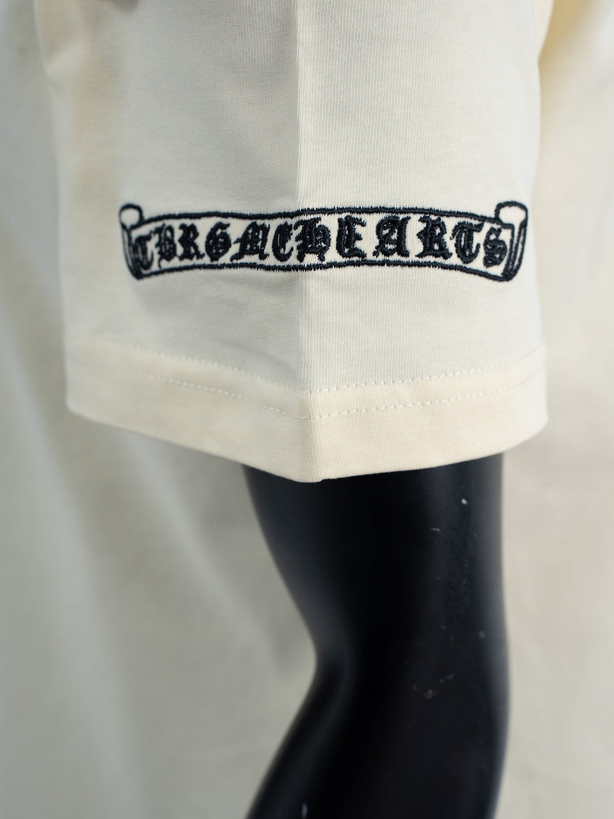 Chrome Hearts Cream Horseshoe Graphic T-Shirt
