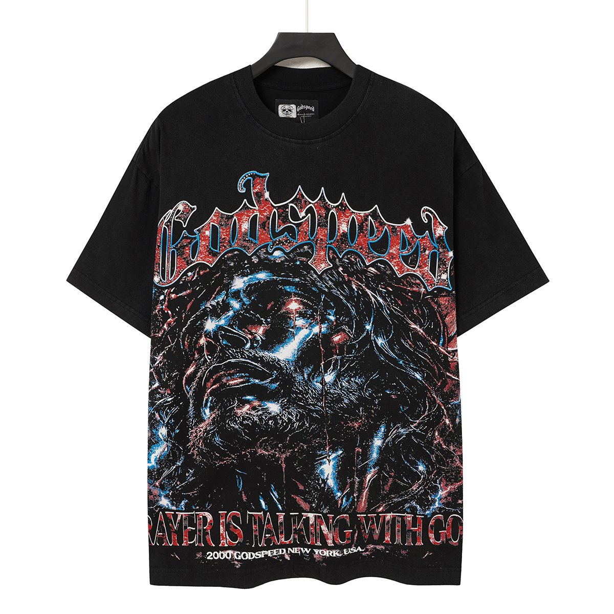 Godspeed Washed Black 2000 New York Graphic T-Shirt