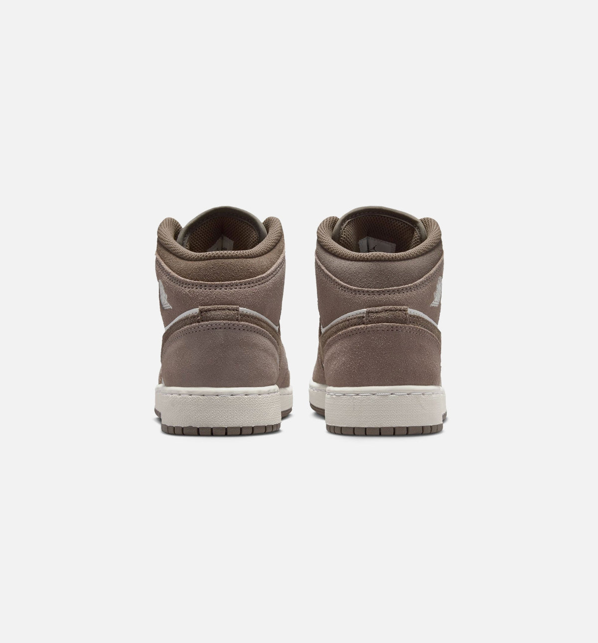 Air Jordan 1 Mid Grade School Shoes – Enigma Stone / Olive Grey / Summit White