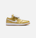 Air Jordan 1 Low Gold Women's Lifestyle Shoes - Gold/White/Gum Yellow