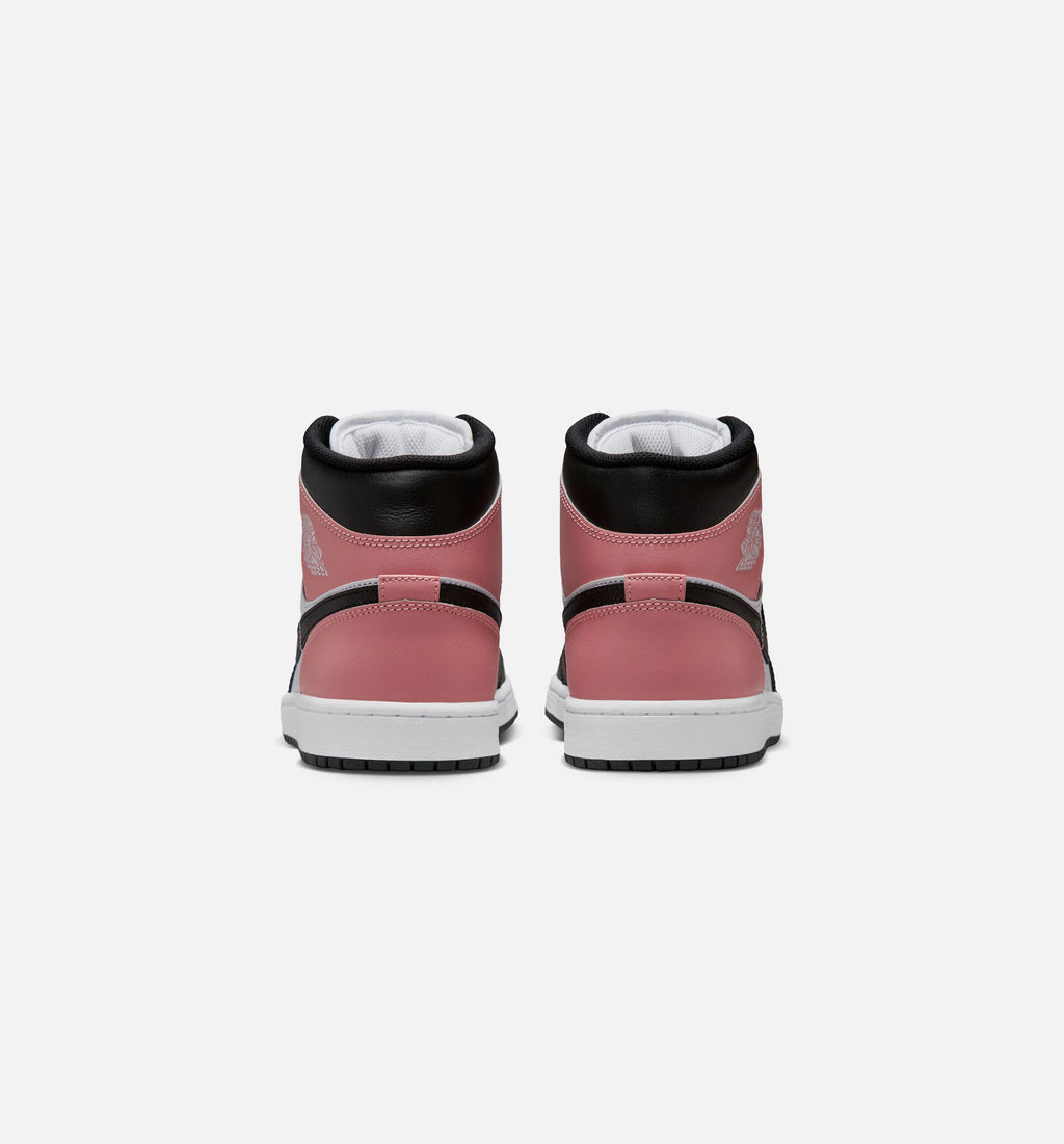 Air Jordan 1 Mid Men's Shoes – White / Rust Pink / Black