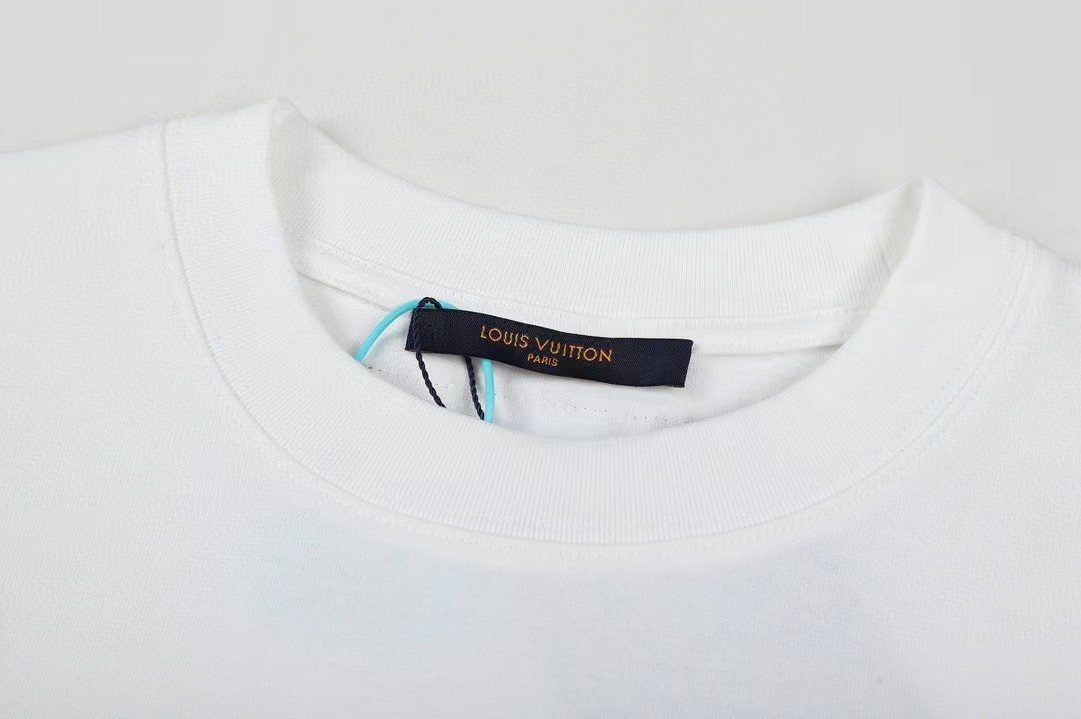 Supreme LV-Style Graffiti Graphic Short-Sleeve T-Shirt