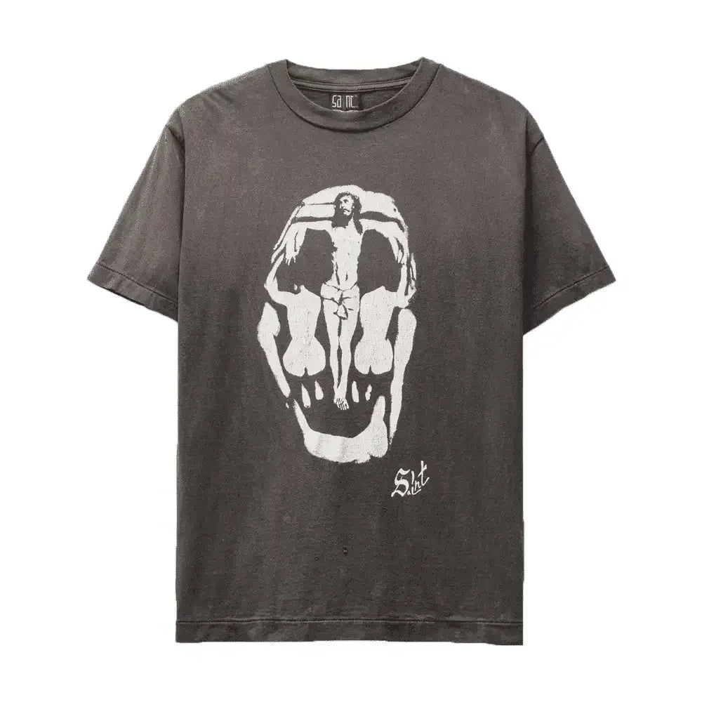 Saint Michael Jesus Skull T-Shirt