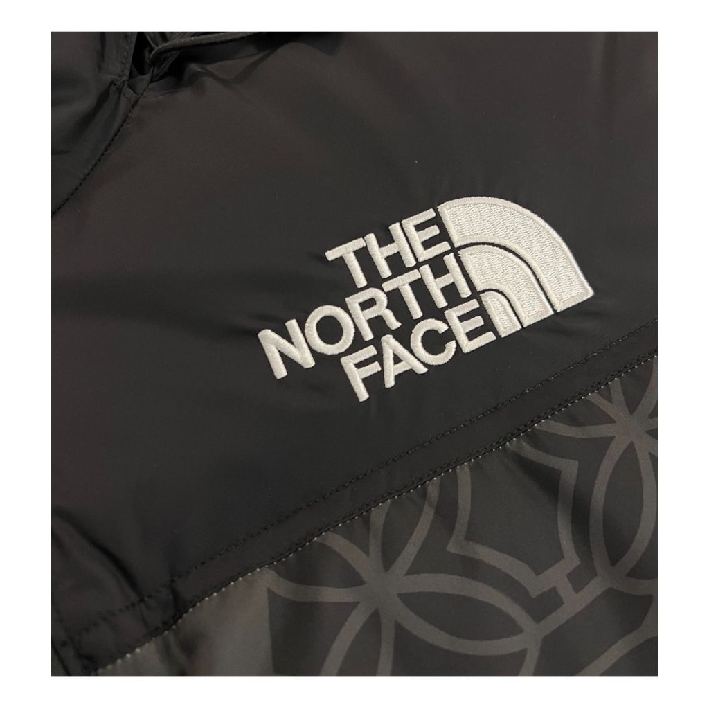 The North Face 1996 Retro Nuptse Patterned Puffer Jacket – Black