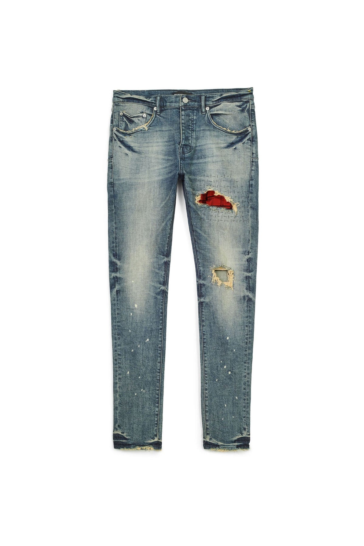 Purple Brand Skinny Plaid Patch