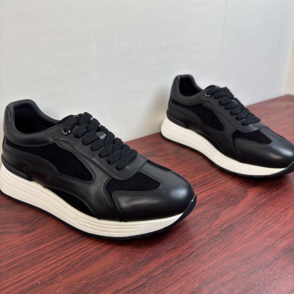 Stefano Ricci Black Paneled Sneakers
