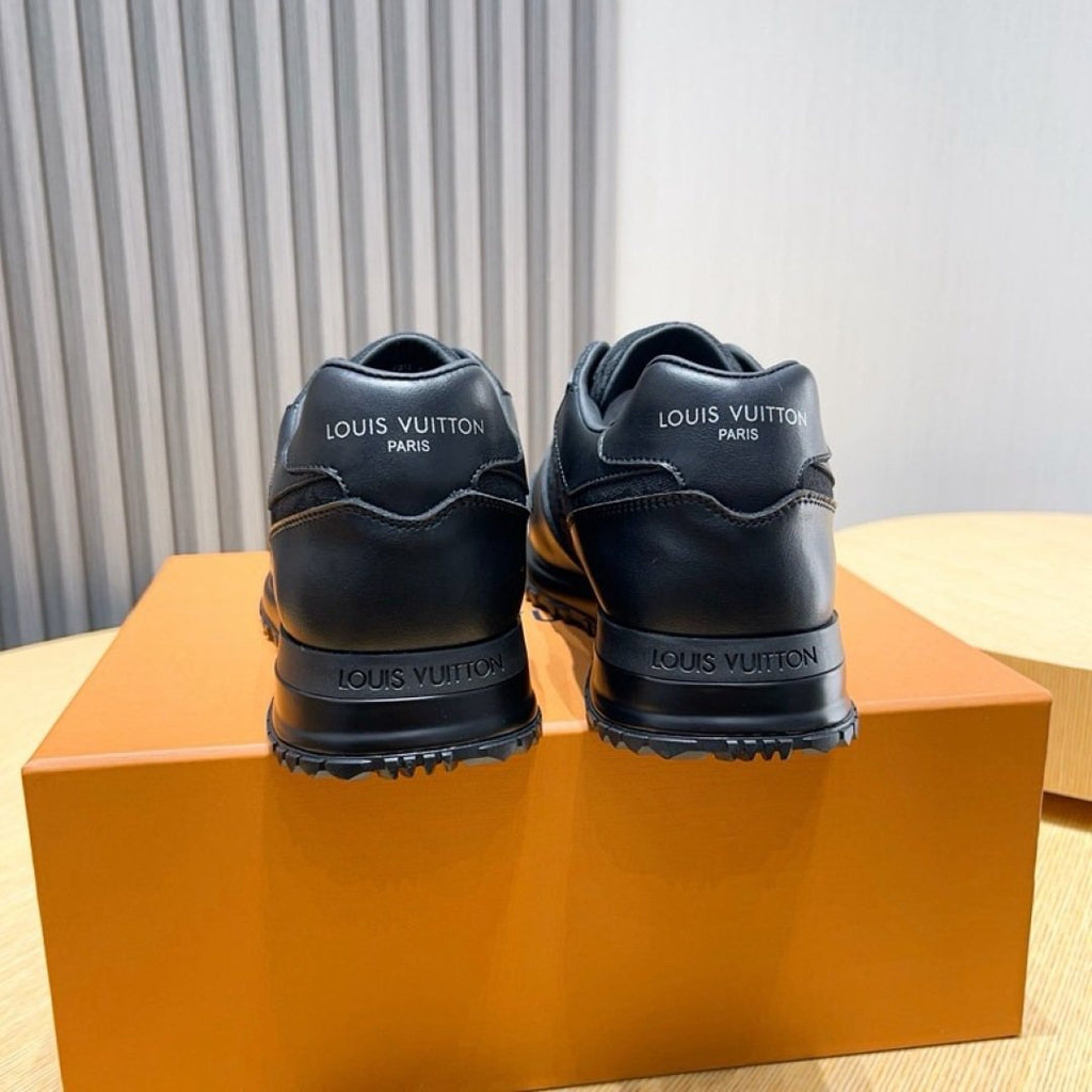 Louis Vuitton Black & Dark Gray Low-Top Sneakers - Padded Collar