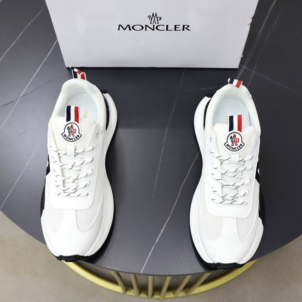 Moncler Men's Contrast Sole Low-Top Sneakers