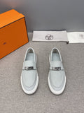 Hermès Textured Bar Loafers