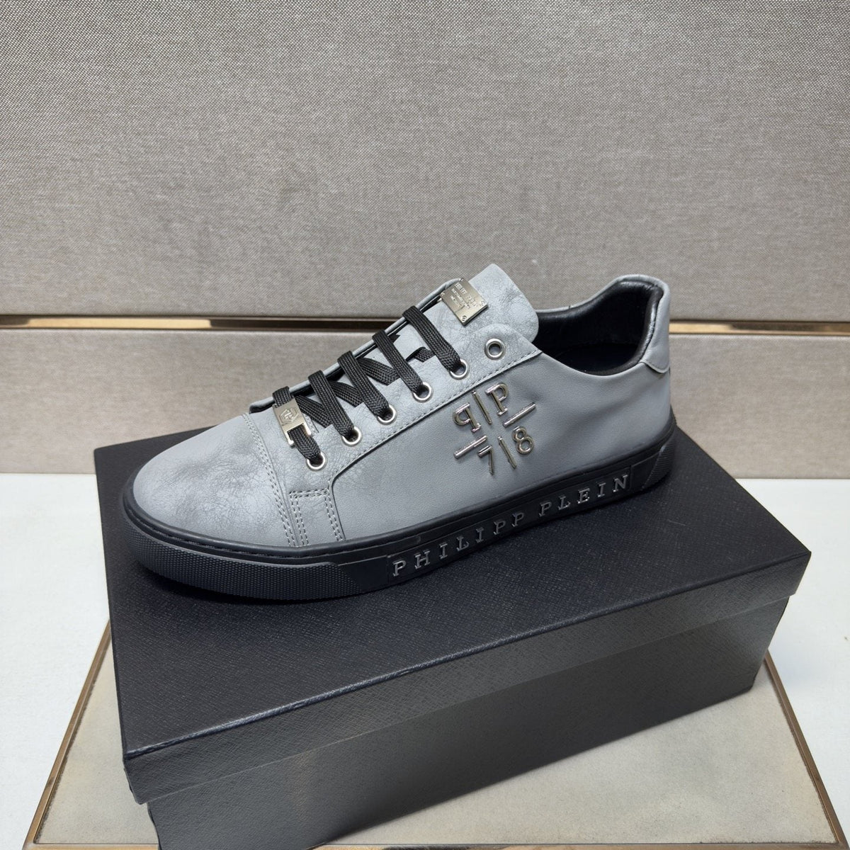 Philipp Plein Men's Logo Low-Top Sneakers