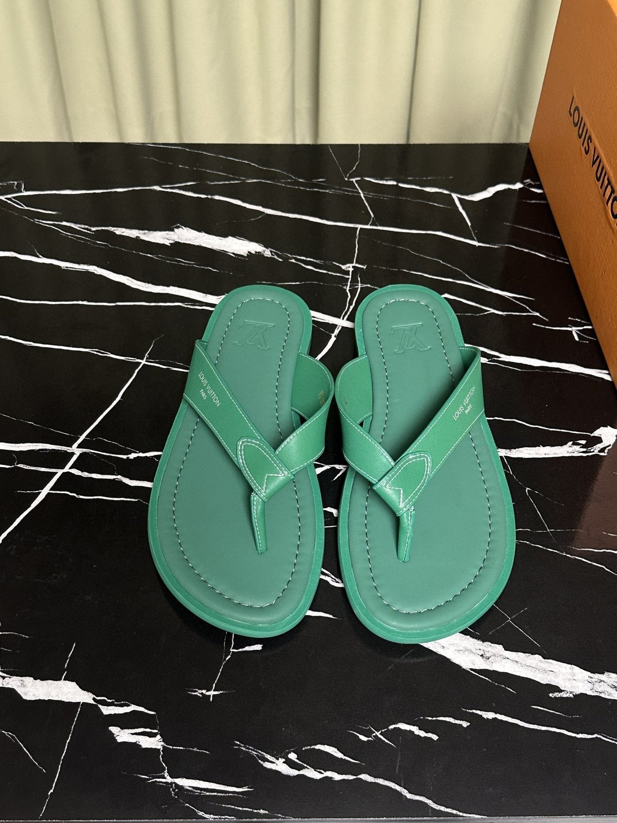 Louis Vuitton Men's Leather Thong Sandals