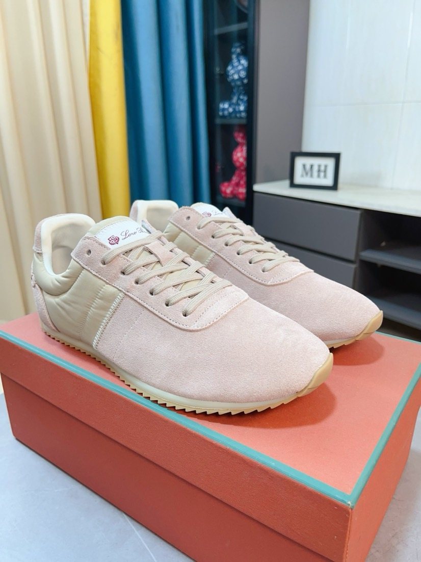 Loro Piana Low-Top Lace-Up Sneakers