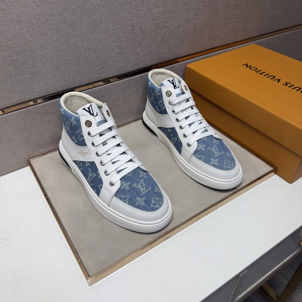 Louis Vuitton Patterned High-Top Sneakers