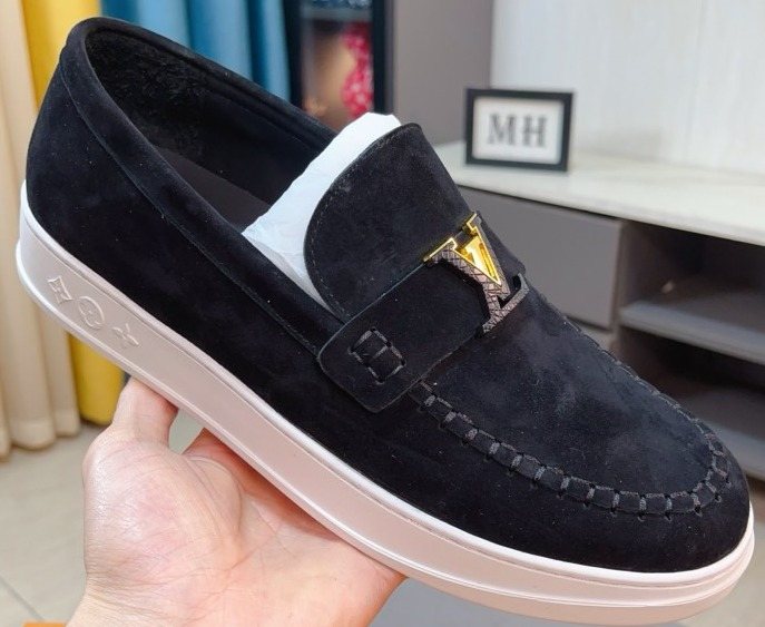 Louis Vuitton Men's Moc-Toe Slip-On Loafers
