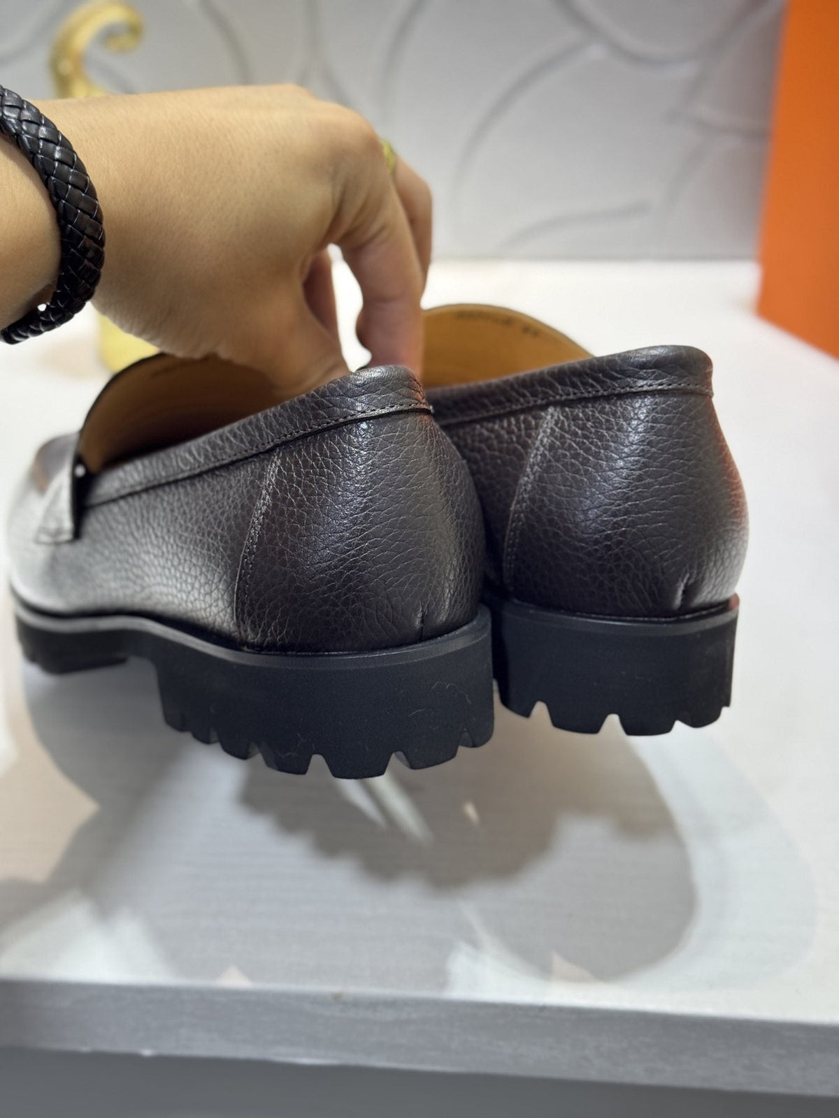 Hermès Men's H-Hardware Lug Sole Loafers