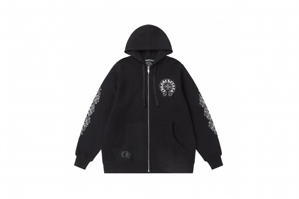Chrome Hearts New Zip Up Hoodie -8515