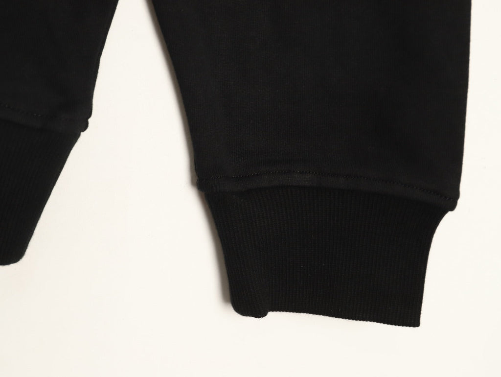 Prada Logo-Detail Collared Half-Zip Sweatshirt - Black